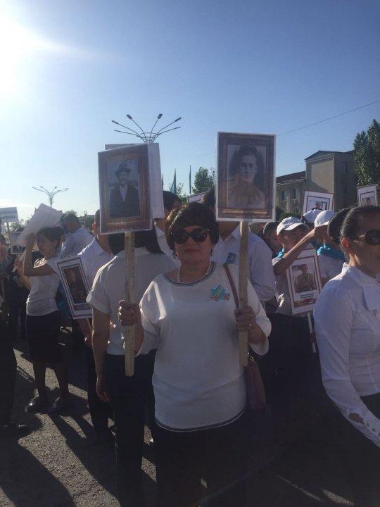 9 мамыр-Жеңіс күніне арналған "Мәңгілік полк" шеруі