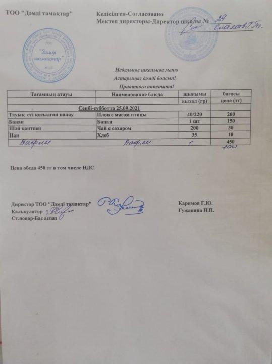 Ас мәзірі 25.09.2021