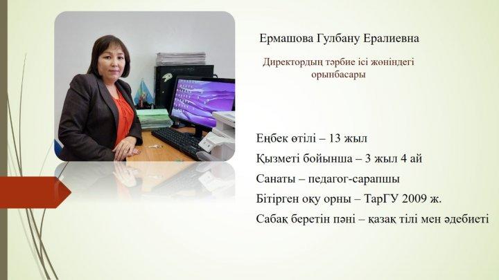 Директордың тәрбие ісі жөніндегі орынбасары
