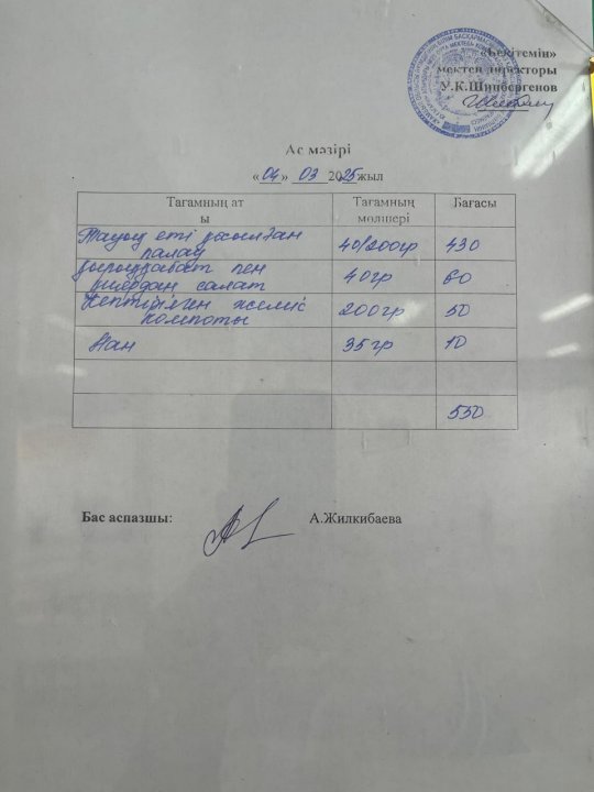 04.03.2025ж БІР АПТАЛЫҚ АС МӘЗІРІ.МЕНЮ